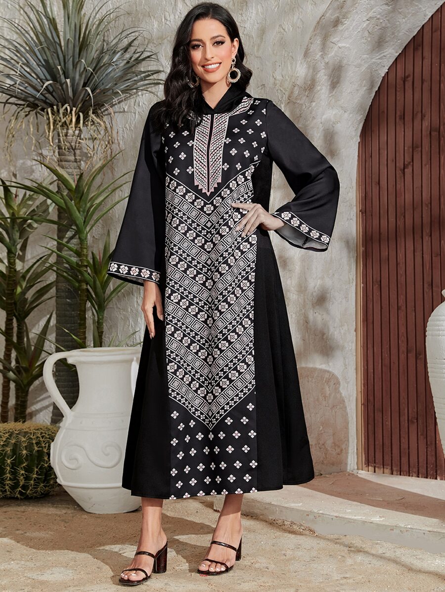 Al Najma Floral and Geo Print Tunic Dress