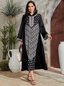Al Najma Floral and Geo Print Tunic Dress