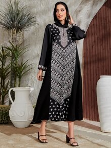 Al Najma Floral and Geo Print Tunic Dress