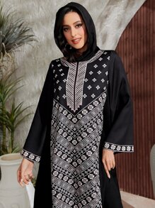 Al Najma Floral and Geo Print Tunic Dress