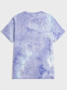 Manfinity VCAY Men Tie Dye Cartoon Face Print Tee - Multicolor - View 2