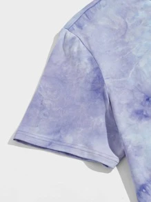 Manfinity VCAY Men Tie Dye Cartoon Face Print Tee - Multicolor - View 4