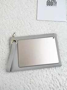 Túi đeo tay nữ màu trơn Thanh lịch - Xám - Xem 3