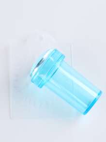 FULL BEAUTY 1pc Silicone Nail Art Stamper & 1pc Scraper - Blue - View 2