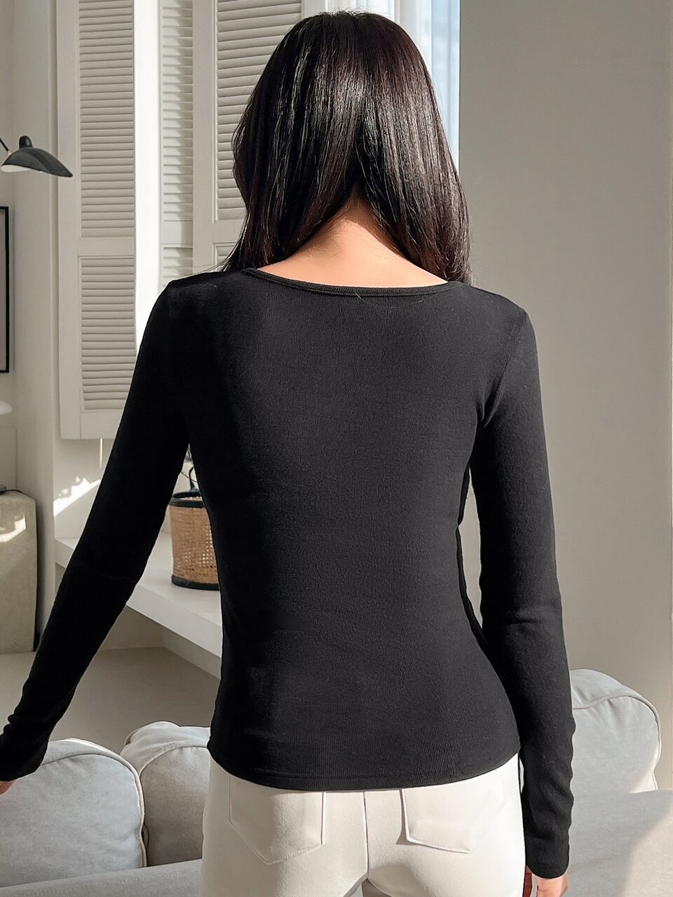 Solid Criss Cross Tee