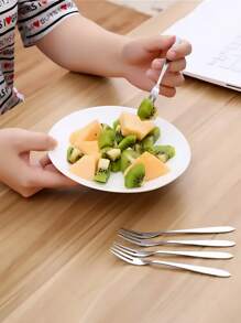 10pcs Stainless Steel Fork - Silver - View 3