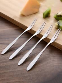 10pcs Stainless Steel Fork - Silver - View 4