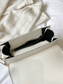 Mini Metal Decor Flap Saddle Bag
