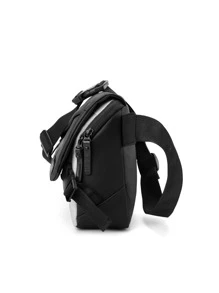 Men Letter Graphic Bum Bag - Grey - View 4