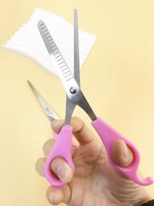 件不銹鋼理髮剪刀套裝，包括直剪和牙齒剪 - 粉色 - 查看 5