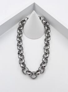 Pulsera de cadena minimalista - Plateado - Ver 1