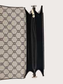 Không thấm nước, nhẹ, phong cách doanh nhân Túi vuông có nắp họa tiết hình học cổ điển dành cho nữ tuổi teen Sinh viên đại học, tân binh và nhân viên văn phòng Hoàn hảo cho văn phòng, đại học, công việc, kinh doanh, đi làm - Nhiều màu - Xem 8