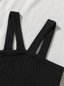 Đứa bé gái 2 trong1 Chi tiết Nút Thắt lưng Váy Dây - Nhiều màu - Xem 7