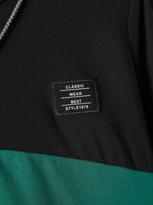 SHEIN Teenager Jungen Farbblock T-Shirt mit Buchstabengrafik