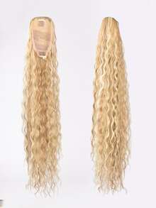 Long Curly Ponytail Synthetic Hair Extension - Piano Color - View 3