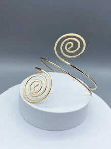 Hombres Brazalete espiral - Amarillo Oro - Ver 1