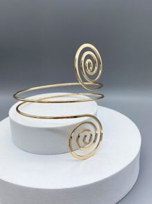 Hombres Brazalete espiral - Amarillo Oro - Ver 3