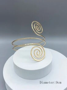 Hombres Brazalete espiral - Amarillo Oro - Ver 4