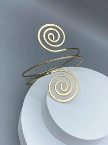 Hombres Brazalete espiral - Amarillo Oro - Ver 5