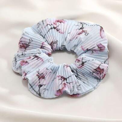 Floral Print Scrunchie