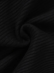 Bebé Camiseta ribete con fruncido & Falda con estampado de cuadros - Blanco y Negro - Ver 8