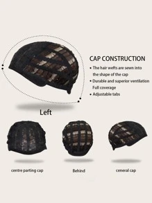 Peluca sintética larga y recta con flequillo - Multicolor - Ver 7