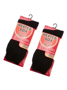 Anyfashion 2 pares Calcetines felpa deportivo - Negro - Ver 1