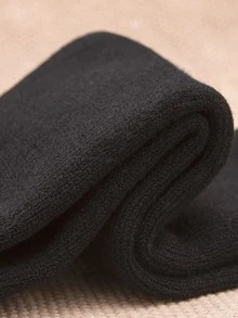 Anyfashion 2 pares Calcetines felpa deportivo - Negro - Ver 4