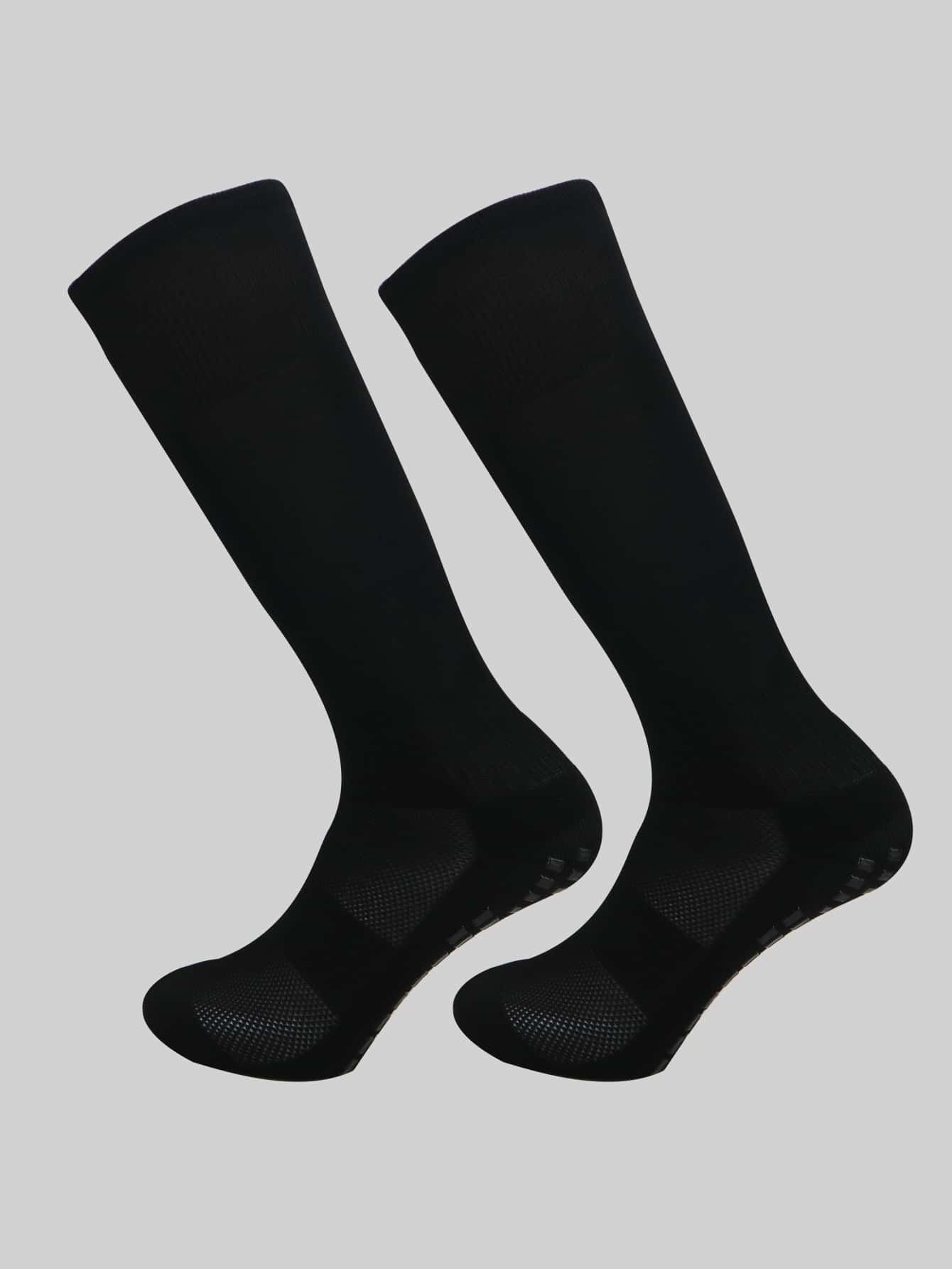 1pair Anti-slip Sports Socks - Black - View 1