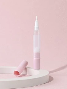 1入組4毫升粉色無氣透明扭紋筆空指甲油筆，帶刷頭，唇彩容器塗抹器生長液管 - 淺粉色 - 查看 2