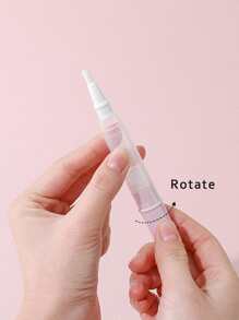 1入組4毫升粉色無氣透明扭紋筆空指甲油筆，帶刷頭，唇彩容器塗抹器生長液管 - 淺粉色 - 查看 3