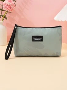 1 件便携式柔软面料化妆包，适用于刷子、口红和其他美容工具化妆包收纳化妆品收纳盒化妆盒 - 橄欖綠 - 查看 1