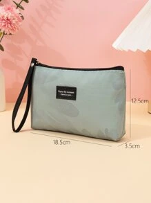 1 件便携式柔软面料化妆包，适用于刷子、口红和其他美容工具化妆包收纳化妆品收纳盒化妆盒 - 橄欖綠 - 查看 3