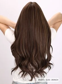 Long Body Wave Synthetic Wig - Rust Brown - View 2