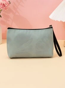 1 件便携式柔软面料化妆包，适用于刷子、口红和其他美容工具化妆包收纳化妆品收纳盒化妆盒 - 橄欖綠 - 查看 4