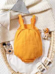 Baby Boy Phim hoạt hình Đồ họa 3D Tai Thiết kế Patched Body - trái cam - Xem 2