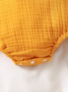 Baby Boy Phim hoạt hình Đồ họa 3D Tai Thiết kế Patched Body - trái cam - Xem 4