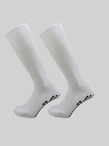 1pair Anti-slip Sports Socks - Black and White - View 1
