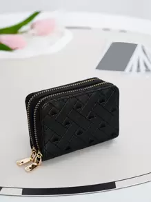 Heart Pattern Card Holder Multi-Card Card Organizer For Storage Credit Cards Lightweight Portable,Credit Card,ID Card White-Collar Workers,For Female,For Women Holiday,For Anniversary,For Birthday Gift Gift, Accessories, Gift - Black - View 1
