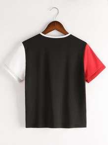 Boys Letter Graphic Colourblock Tee - Multicolor - View 2