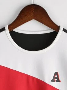 Boys Letter Graphic Colourblock Tee - Multicolor - View 3