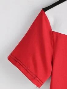 Boys Letter Graphic Colourblock Tee - Multicolor - View 4