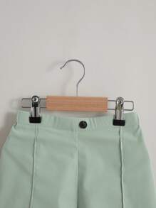 SHEIN 小男童接縫細節短褲