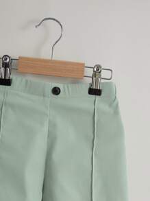 SHEIN 小男童接縫細節短褲