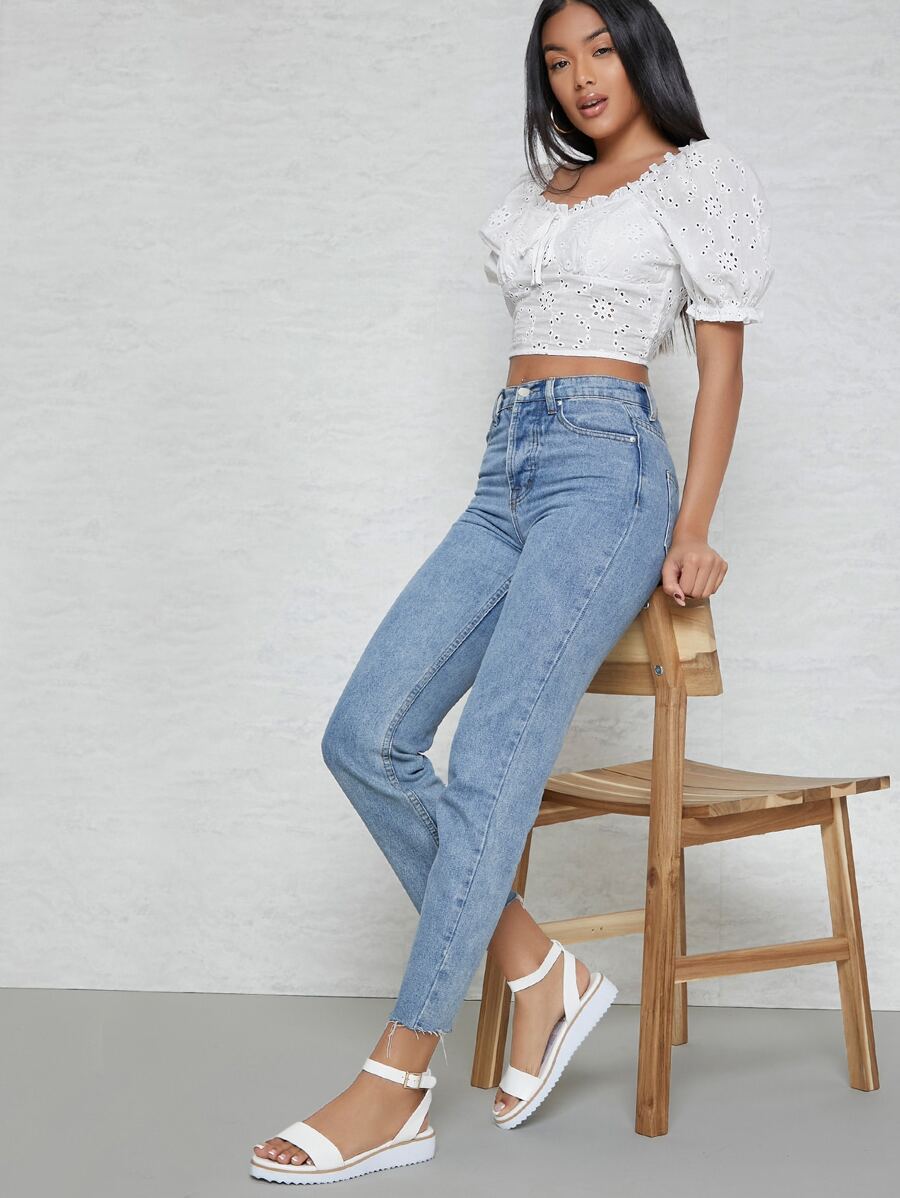 SHUZIA Faux Leather Ankle Strap Flat Sandals Holiday Vacay Vibe For Summer Shoes Spring Shoes Spring Break Easter - White - View 1