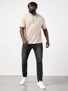 Manfinity Men Plus Zipper Fly Skinny Jeans - Dark Grey - View 5