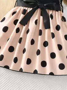 SHEIN Rochie cu volane din dantelă pentru fetiță tânără