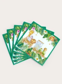 25pcs Cartoon Graphic Disposable Napkin - Multicolor - View 3