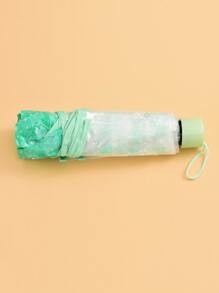 1pc Floral Pattern Umbrella Clear Umbrella - Clear - View 4