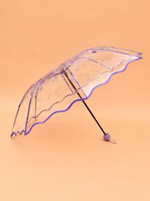 1 pieza Paraguas con patrón floral - transparente - Ver 6